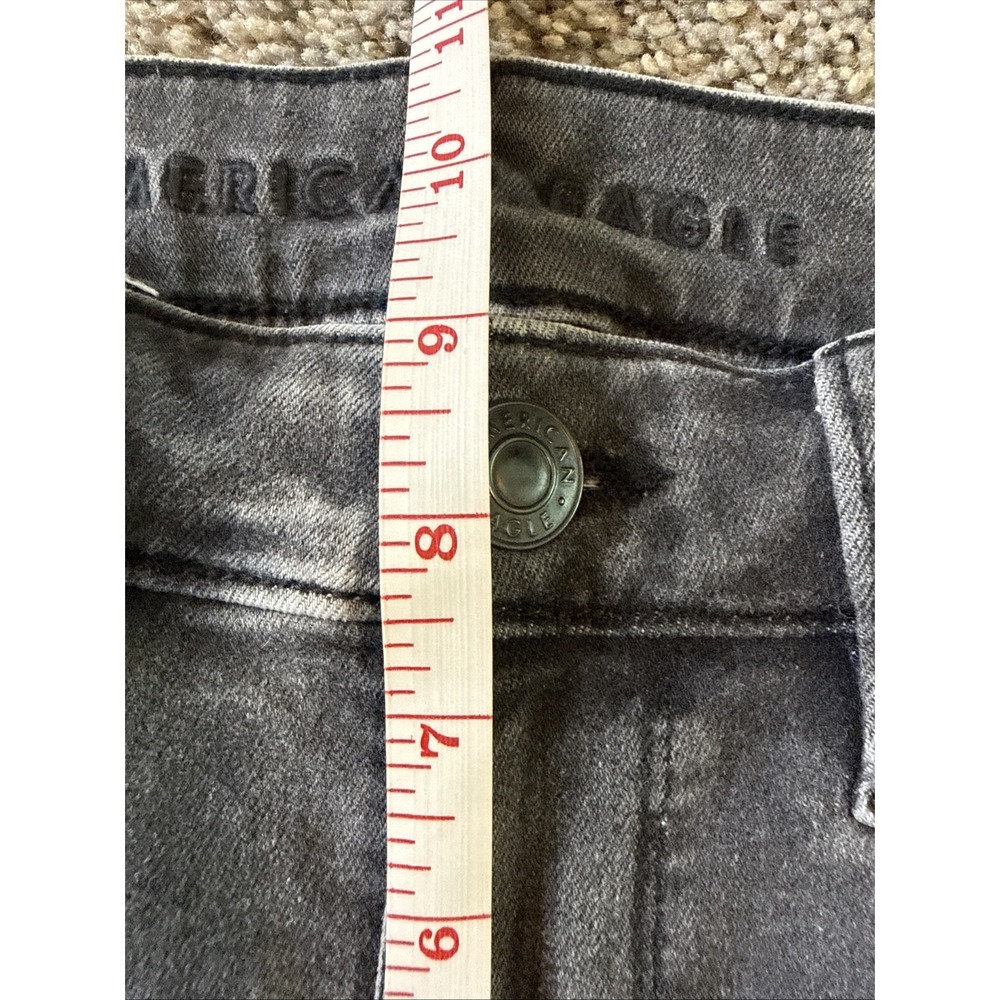 American Eagle Women's Next Level Stretch Jegging Black Jeans Size 6 Short - Picture 4 of 9
